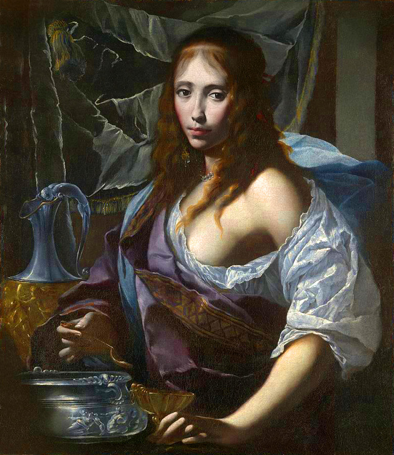 artemisia prepares to swallow the ashes of her husband mausolus 